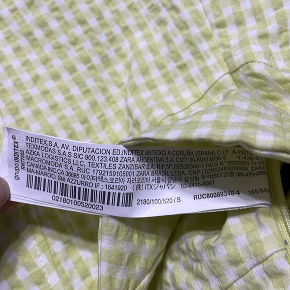 NWT ZARA Corset top with a sweetheart neckline and wide straps. lime zip.SIZE S - Picture 13 of 17